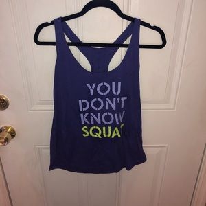 Workout tank top